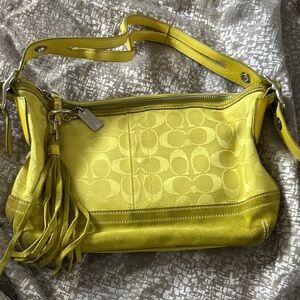 Coach Vibrant Yellow Shoulder Bag